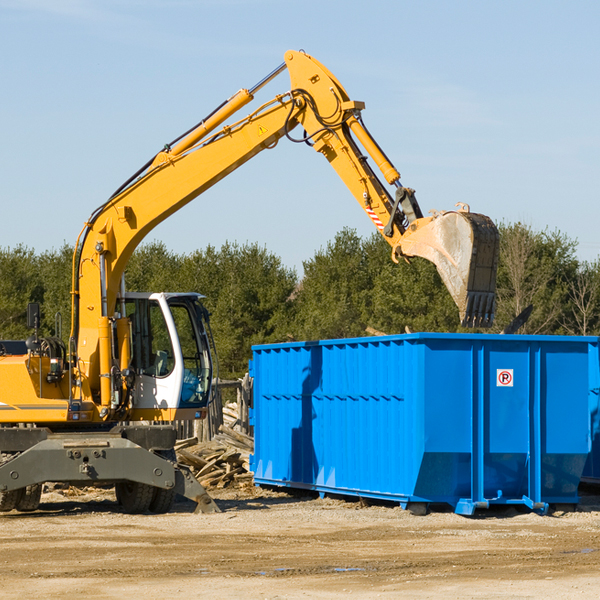 are there any restrictions on where a residential dumpster can be placed in Wilson Kansas